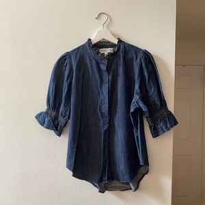 Apiece Apart Los Altos Top Chambray Size 4